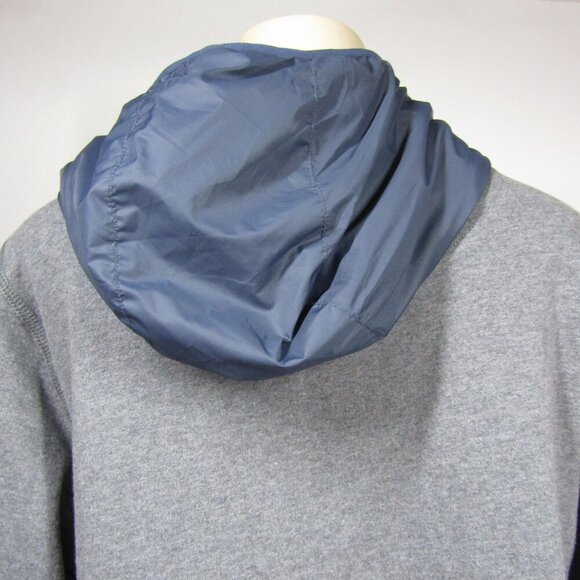ECOALF upcycled Gray Hoodie L Sweatshirt Jacket Sustainable Athleisure Full Zip - Picture 7 of 12